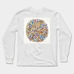 70s Water Color bursts Long Sleeve T-Shirt